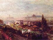 Oswald achenbach View over Florence Spain oil painting artist